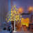 4FT LED Birch Tree With 96 Lights Warm White LED Lighted Birch Tree With 8 Flashing Modes&Timer Dimmable LED Trees For Home Decor Party Wedding Christmas Season Decor.