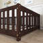 Lit simple en bois avec garde-corps-22686620