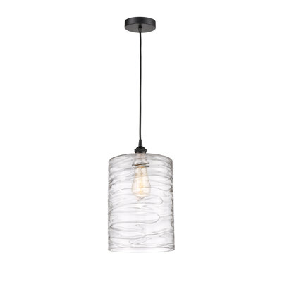 Luminaire suspendu cylindrique simple à 1 lumière Karon