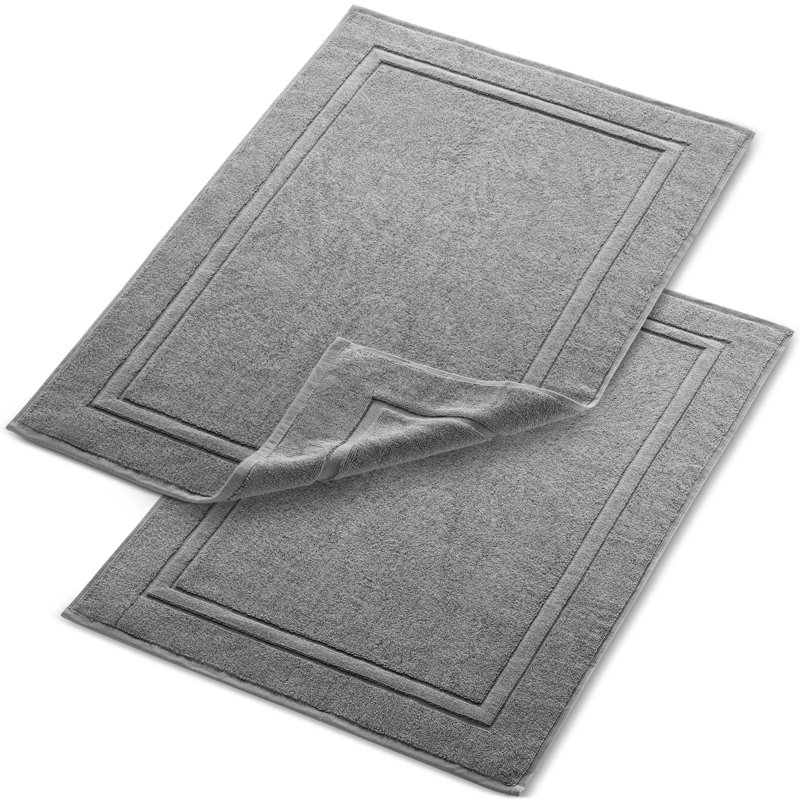 Cotton Bath Mat, Gray