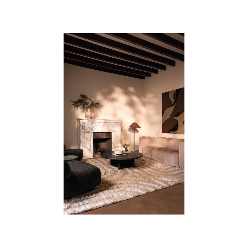 Folk Ivory Area Rug, Rectangle 10' x 14'
