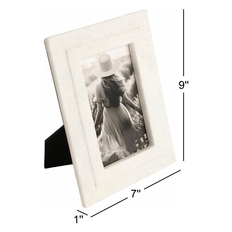 Genuine Marble Single Picture Frame, 7" W x 9" H