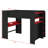 Full Size Wood Bunk Bed With Height-Adjustable Desk,Wardrobe,Ample Storage Space And RGB Light-1844446402