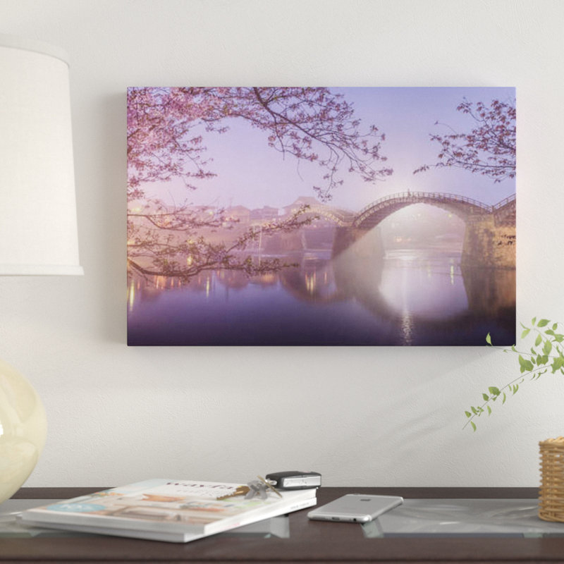 «Spring in Japon IV», reproduction de photo sur toile, H 8 po x l 12 po x P 0,75 po, Toile tendue, Pas de tapis