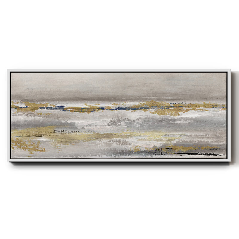 Toile encadrée, brouillard doré, H 8 po x l 20 po