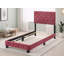 Ensemble de 2 lits simples en velours cerise Modena-1939841287-1939841286
