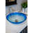 Eden Bath 16.38'' Blue Tempered Glass Circular Bathroom Sink