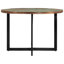 Teak and Mango Round Wood Top Dining Table with Iron Base