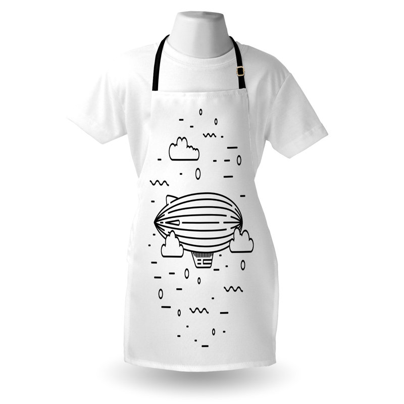 No Pattern Bib Apron