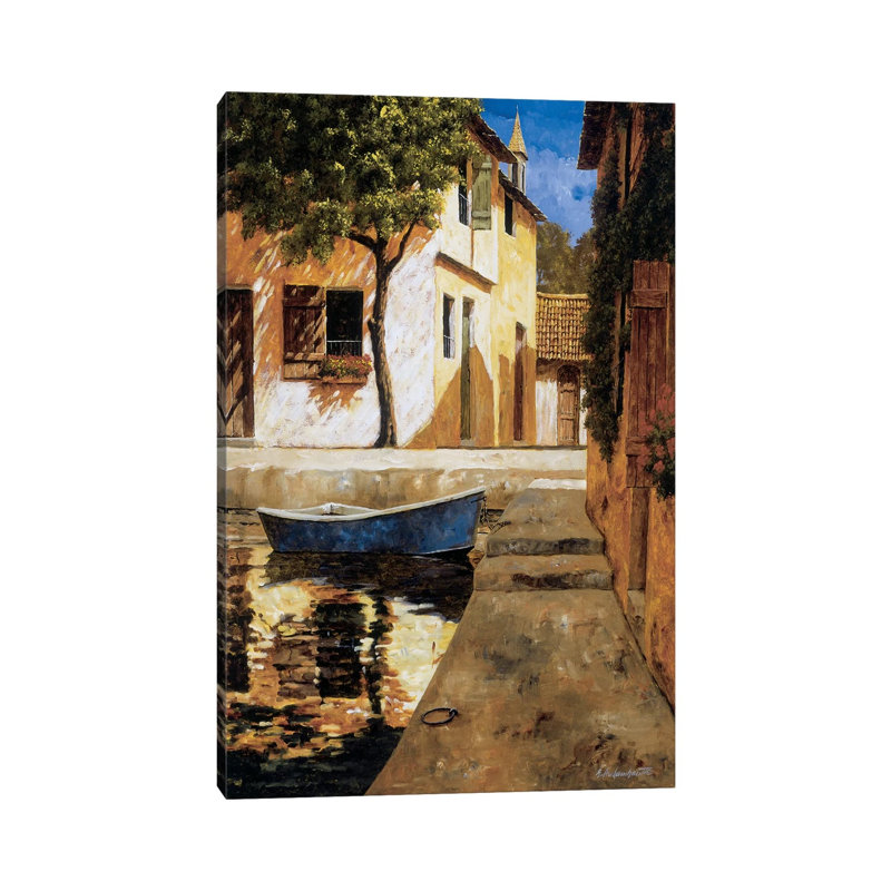 Touch Of Blue by Gilles Archambault - Wrapped Canvas Painting, 30.48 cm H x 45.72 cm W