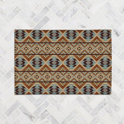 Southwest Tile Chenille Indoor Rug