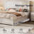 Marro Farmhouse Overlapped Wood Platform Bed-2088410052-2088410055