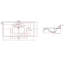 43 Inch Cultured Marble Vanity Top with Backsplash, Improved Package-719893327