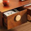 Meuble télé design français rétro brun