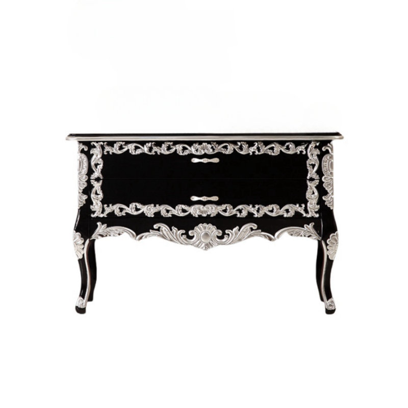Commode d'appoint Neoclassical Porch, Noir