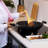 JOYCE CHEN 14 in. Non-Stick Carbon Steel Wok with Lid