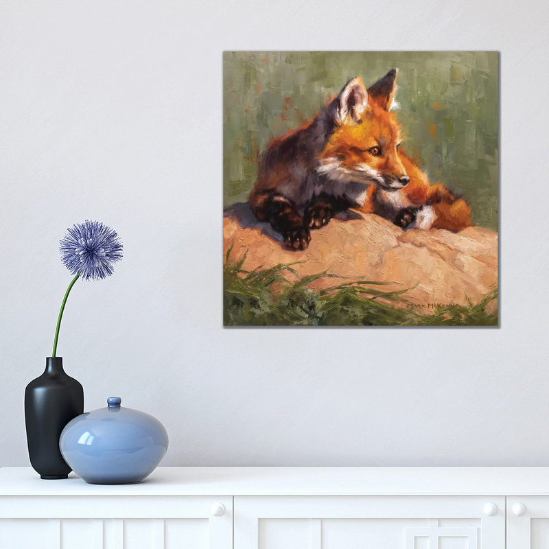 Midday Lounge 1 Piece Painting on Canvas, 45.72 cm H x 45.72 cm W x 1.91 cm D, Wrapped Canvas