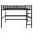Metal Loft Bed With Power Outlet And LED Lighted-1377206986