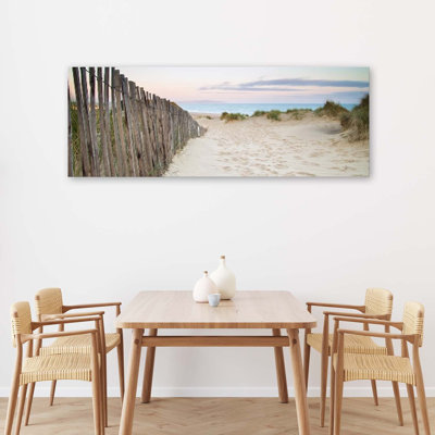 Beach After Sunset - No Frame Panoramic Print on Canvas