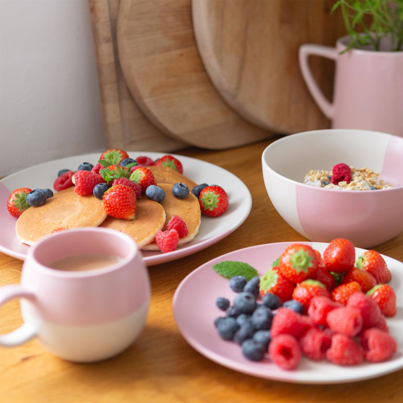 Nicola Spring Stoneware Dinnerware, Pink