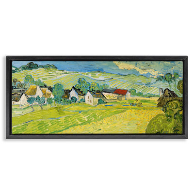 «Van Gogh Sunny View», peinture encadrée sur toile flottante par Vincent Van Gogh