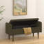 Banc de rangement avec mousse - 45,98 po x 16,75 po x 21,75 po Idéal pour diverses pièces Assemblage polyvalent facile à assembler en velours-1914915863