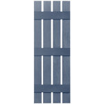 Three Batten, Four Board Open Vinyl Shutters Pair