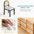 19.2" Seat Height Mid Century Modern Upholstered Dining Chair (Set Of 4)-277542652