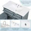 Meuble-lavabo bleu gris 36 po avec lavabo en céramique, charnières à fermeture en douceur et rangement spacieux pour les salles de bain modernes-2065187733