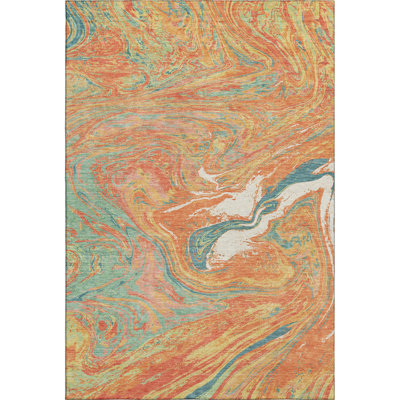 Premium Machine Washable Cossette AMF1061 Abstract Rug