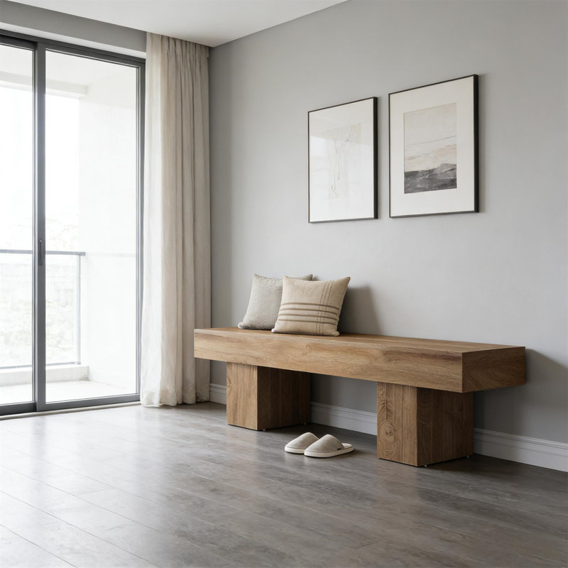 Banc de bout de lit moderne (avec banc inclus)
