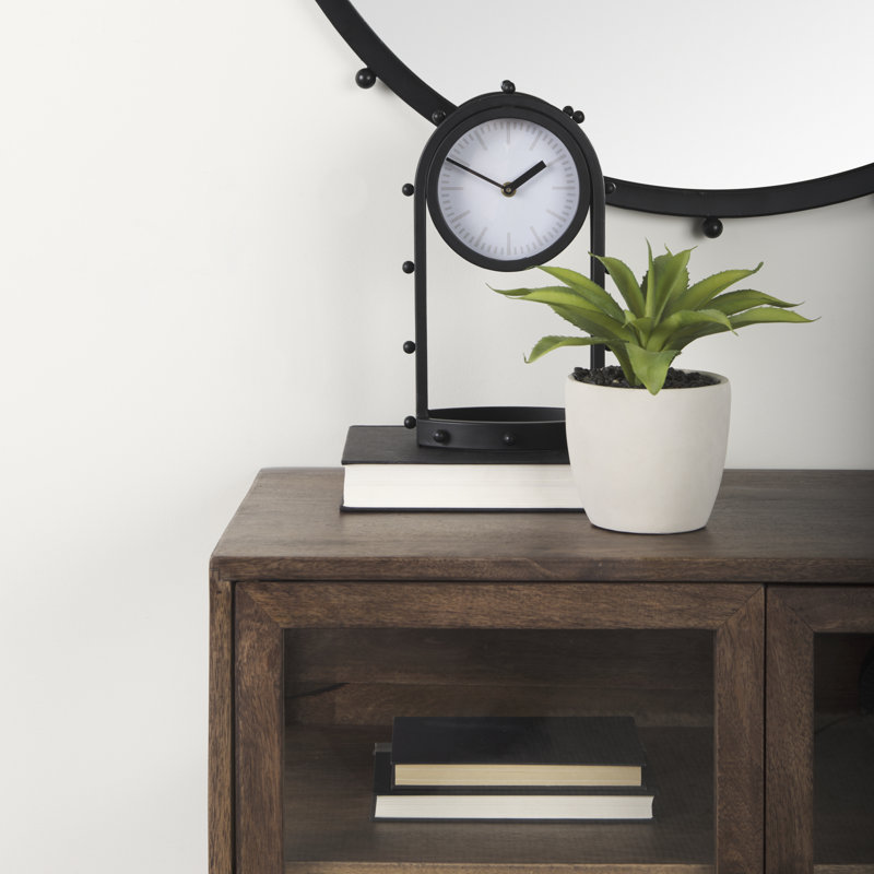 Horloge de table à quartz Reze, Noir