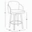 Ensemble de tabourets de bar contemporains en noyer avec repose-pieds en similicuir et chromé-1087436376-1087436383
