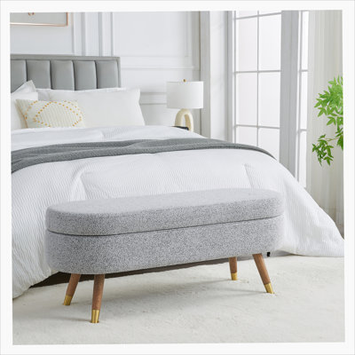 Banc de rangement avec repose-pieds Boucle