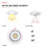 4" 5CCT Gimbal LED Eyeball Retrofit Recessed Light, Dimmable Adjustable LED Ceiling Downlight, CRI 90