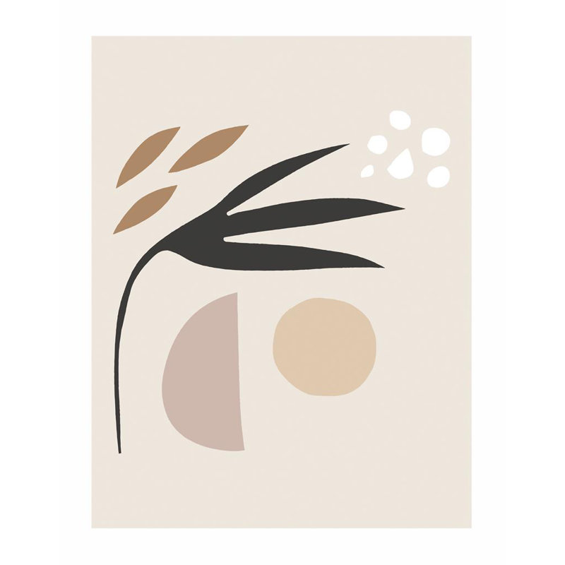 Scandi Style Abstract - Single Picture Frame Print, Bevelled Wood Effect, 136.652 cm H x 111.252 cm W