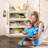 Arlease 4 Tier Kids Bookshelf and Book Storage, Organizer with Two Hooks