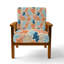 Chaise rembourrée en velours Abstract-338110319