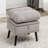 Jonilda Upholstered Accent Chair and Ottoman with  Adjustable Backrest-92280720