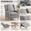 Upholstered Linen Recliner-318293565