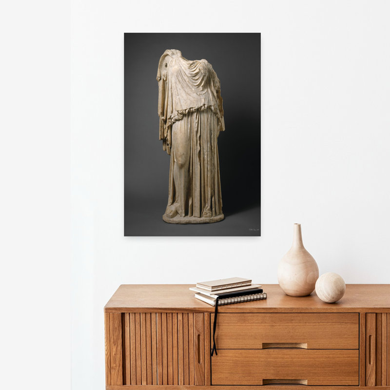 Statue romaine, architecture contemporaine, art, H 24 po x l 16 po