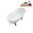 57.5'' x 29.5'' Soaking Acrylic Bathtub-83636129-83636123