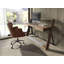 Walnut steel desk