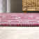 Halpert Vintage Filigree Textured Weave Fuchsia/Light Gray Indoor/Outdoor Rug