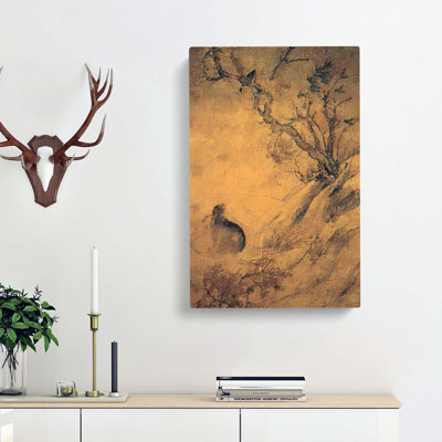 Magpies & Hare by Cui Bai - Wrapped Canvas