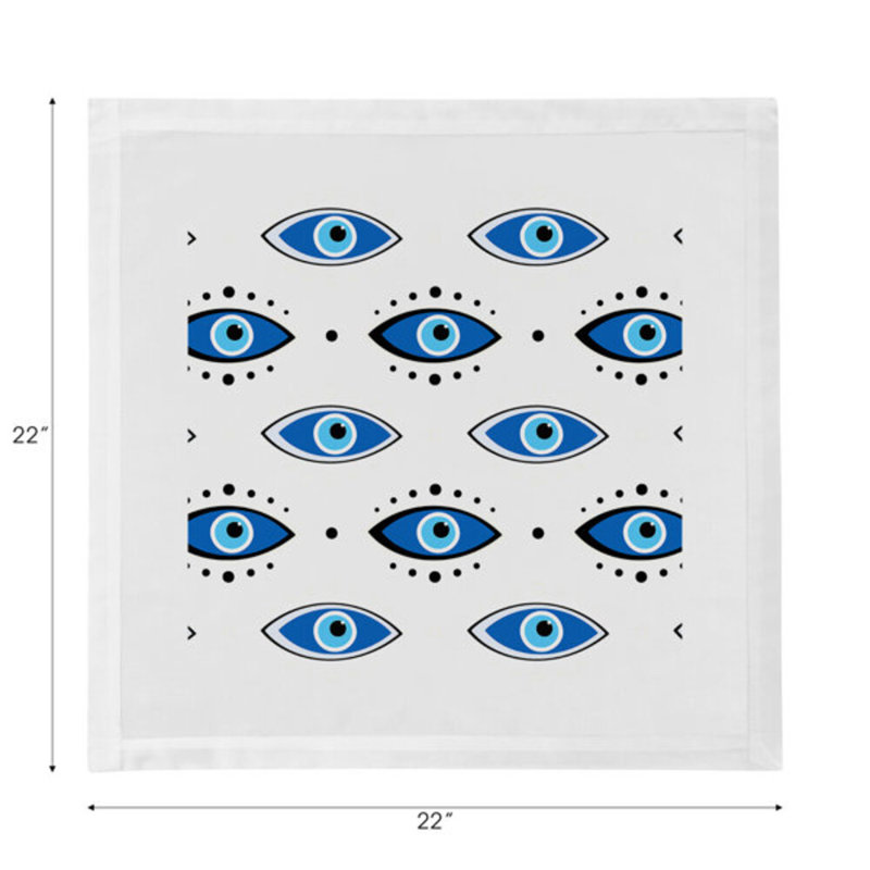 Eyes Cotton Blend Square Napkins