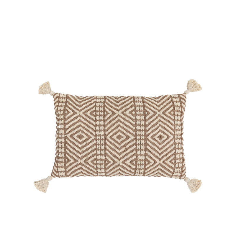 Adaija Cream Square Throw Cushion