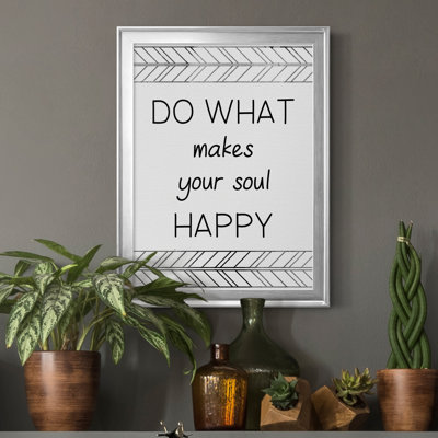 «Your Soul Happy», art textuel sur toile