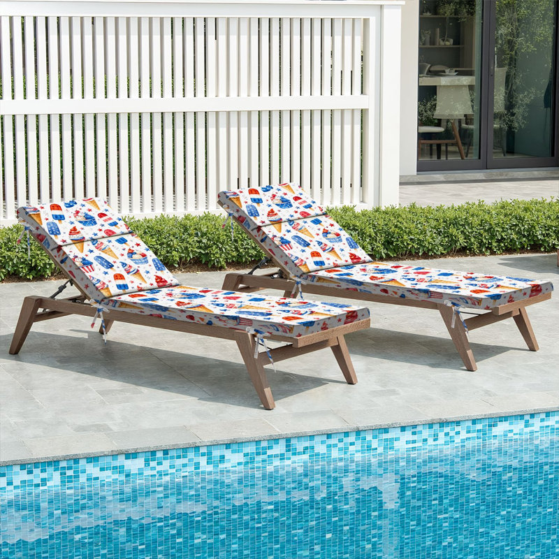 Coussin de chaise longue d'extérieur 3 pouces pour l'extérieur