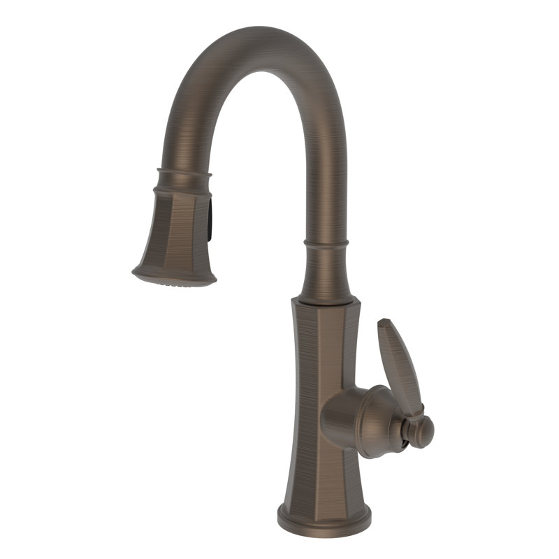 Metropole Single Handle Pull Down Bar Faucet, English Bronze